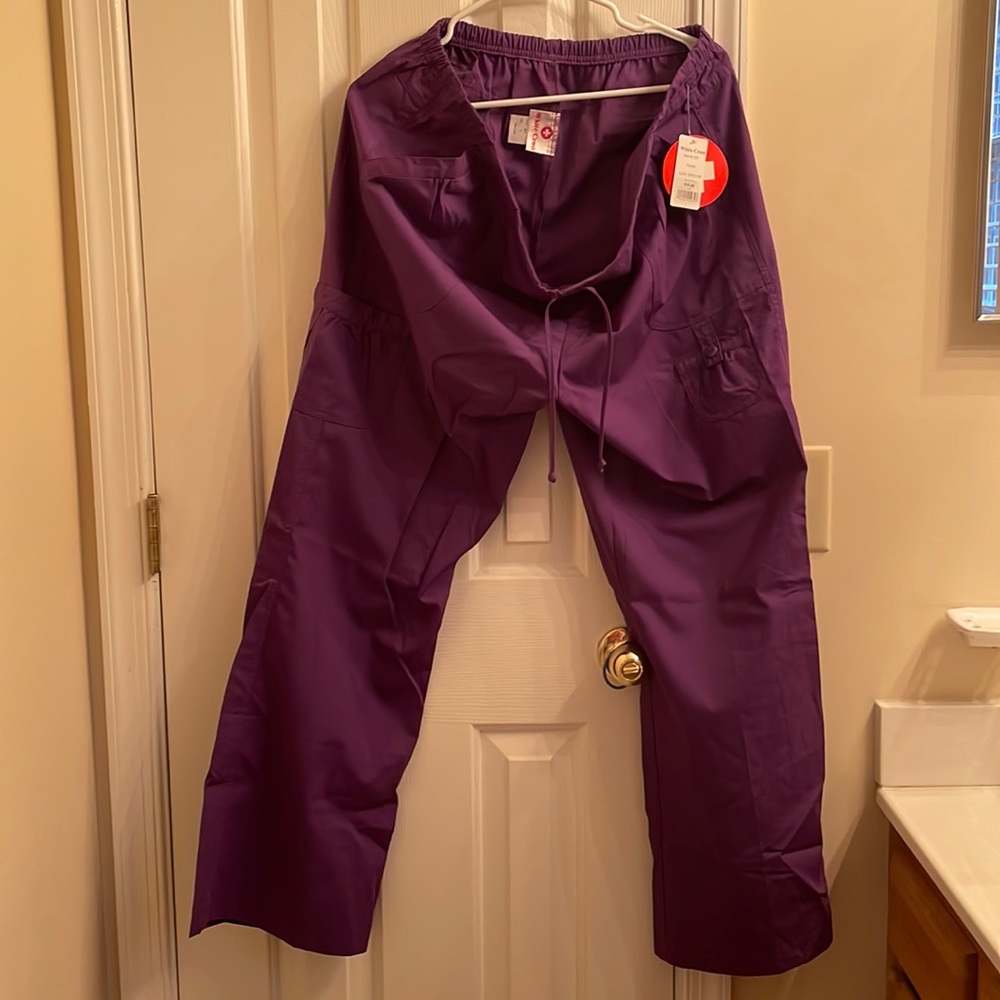 White Cross scrub pants.  Size Large